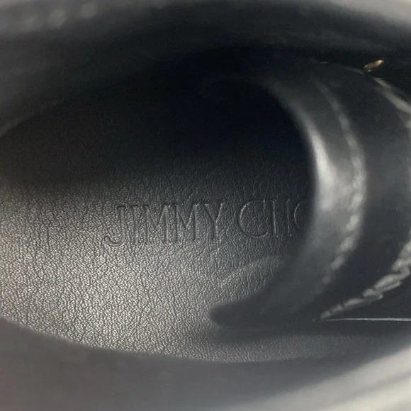 Jimmy Choo Black Leather High Top Trainer Sneakers (EUR 41 / US 8)